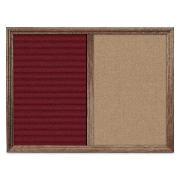 Enclosed Corkboard, 1 Door, 60"x36", 4" Fra